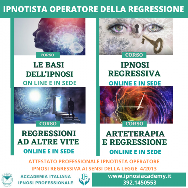 Corso Ipnosi Professionale Ipnotista Ipnologo HypnotherapistCertificato settembre 2020