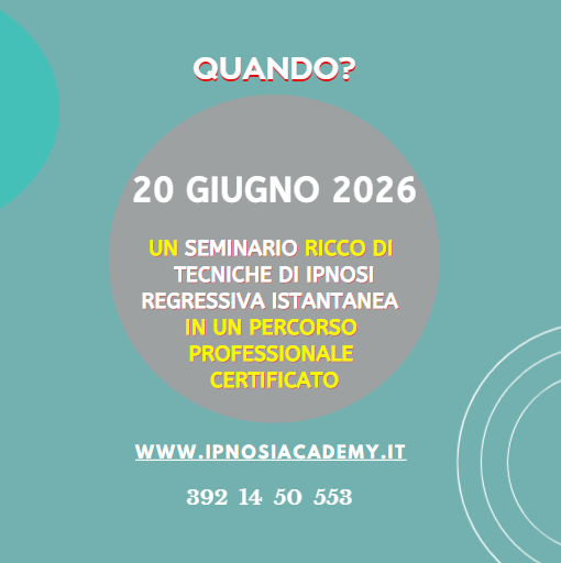 Corso Ipnosi Professionale Ipnotista Ipnologo Hypnotherapist Certificato